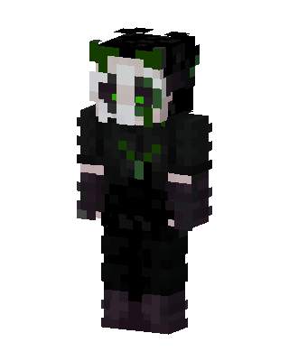 Black Masked Villain Boy skin, 3D preview