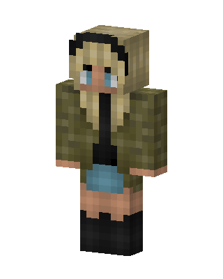Green Soldier Girl Minecraft green skin