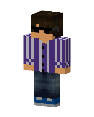 Shades Striped Jacket Minecraft skin