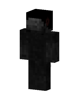 Dark Masked Figure Minecraft goth skin