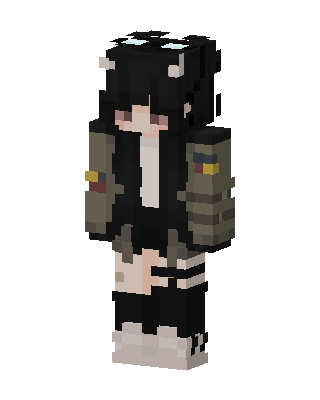 Goggles Cat Girl skin, 3D preview