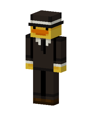Duck Mobster skin, 3D preview