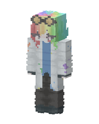 Rainbow Scientist skin, 3D preview