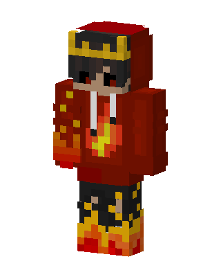 Flame Hoodie skin, 3D preview