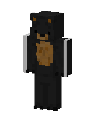 Black Bear skin, 3D preview