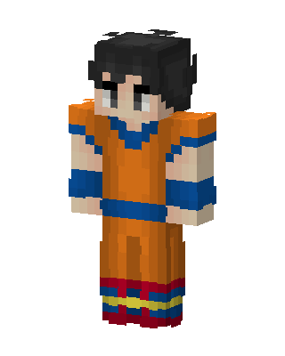 Goku skin, 3D preview
