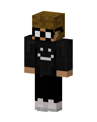 Smiley Hoodie Boy skin, 3D preview