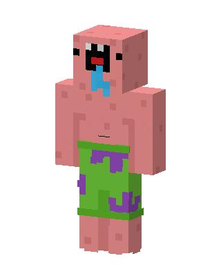 Derpy Patrick Star Minecraft skin