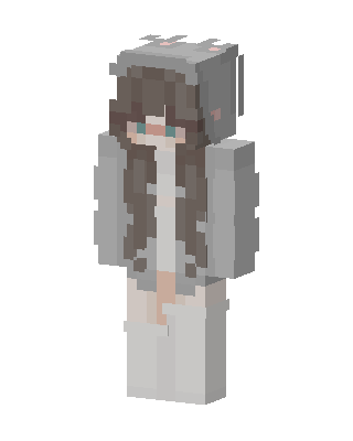 Bunny Hoodie Girl Minecraft skin