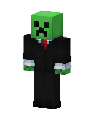 Creeper In Suit Minecraft skin