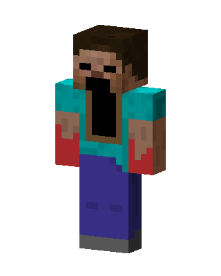 Teal Mob Boy skin, 3D preview