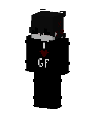 Black Anime skin, 3D preview