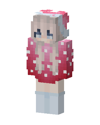 Mushroom Girl skin, 3D preview
