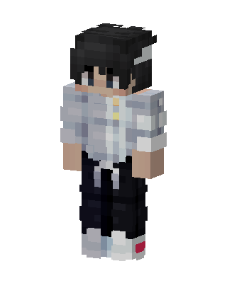 White Player Boy skin, 3D preview
