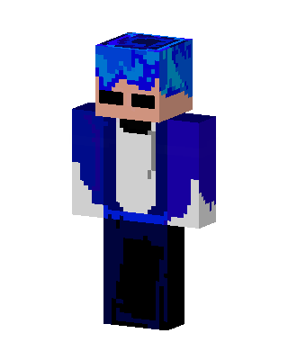 Blue Player Boy skin, 3D preview