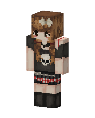 Black Emo Girl Minecraft skin