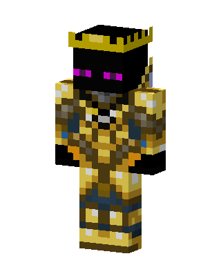 Golden Ender King Minecraft skin