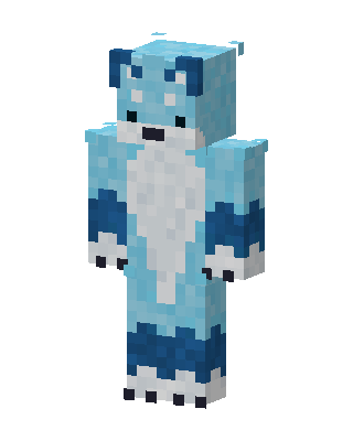 Ice Wolf skin, 3D preview