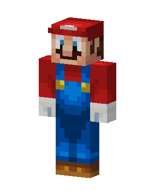 Mario skin, 3D preview