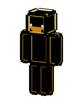 Black Suit Boy skin, 3D preview