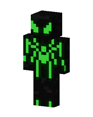 Stealth Spider-Man skin, 3D preview