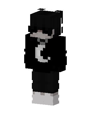 Moon Hoodie skin, 3D preview