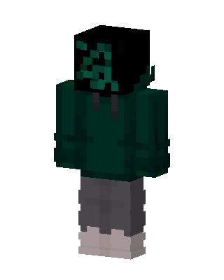Green Hoodie Mask Minecraft skin