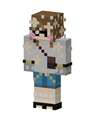Daisy Sweater Girl skin, 3D preview