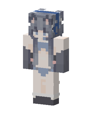 Gray Maid skin, 3D preview