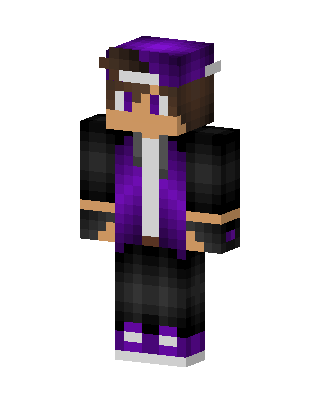 Purple Hoodie Boy Minecraft skin