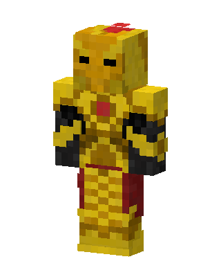 Golden Knight skin, 3D preview