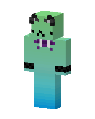 Mint Bow Bear skin, 3D preview