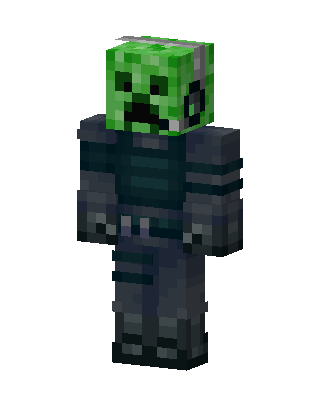 Creeper Knight Minecraft green skin