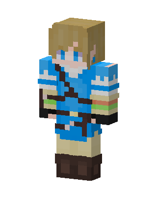 Blue Hero Boy skin, 3D preview