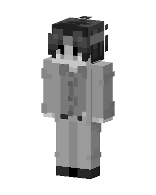Grayscale Suit skin, 3D preview