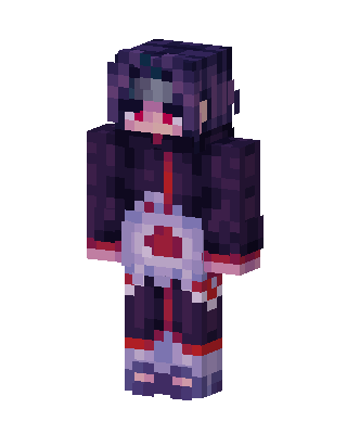 Crimson Eye Hoodie skin, 3D preview