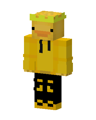 Duck Hoodie skin, 3D preview