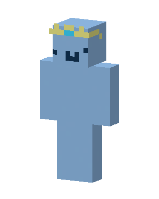 Blue Slime King skin, 3D preview