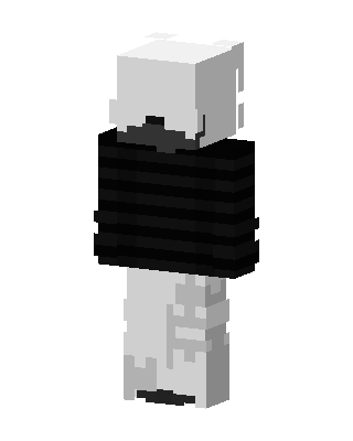 White Mob skin, 3D preview