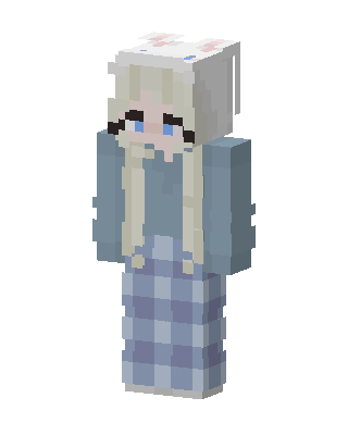 Blue Bunny Girl Minecraft skin