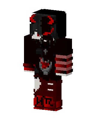Black Villain Minecraft demon skin