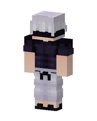 Silver Haired Hoodie Minecraft skin