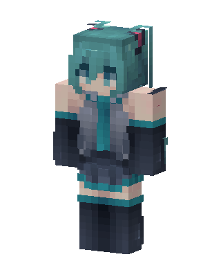 Hatsune Miku skin, 3D preview