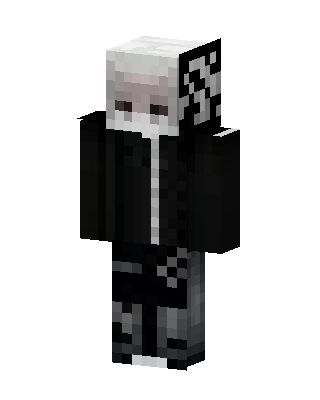 Black Villain Boy skin, 3D preview