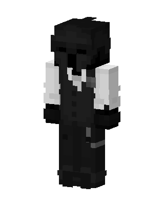 Black Villain Boy Minecraft goth skin