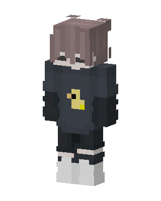 Duck Hoodie Boy skin, 3D preview