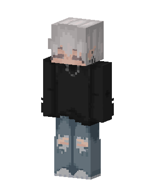 Black Player Boy skin, 3D preview