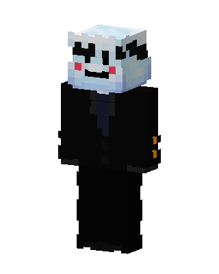 Black Villain Boy skin, 3D preview