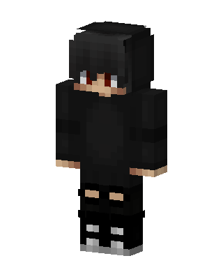 Shadow Hoodie Boy skin, 3D preview