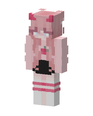 Pink Demon Girl Minecraft skin